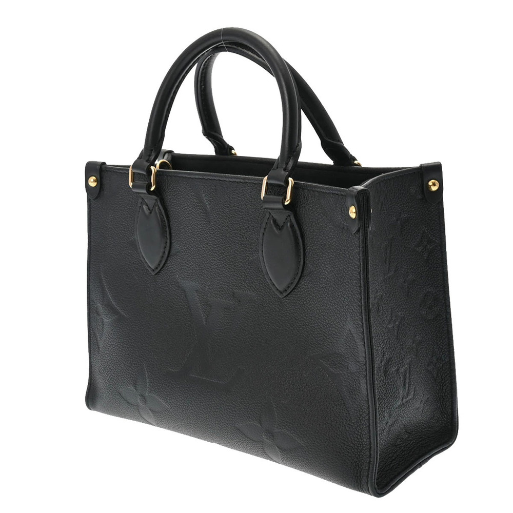 Louis Vuitton Noir Monogram Black Leather OnTheGo Empreinte Bag Black